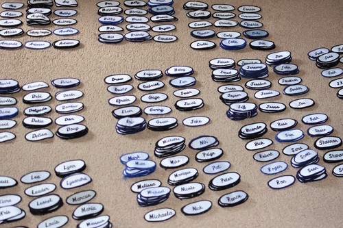 Embroidered name tag patch - name, for