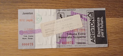 Ticket 1988 juventus - ticket,