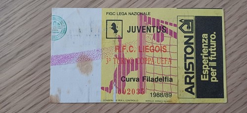 1988 juventus ticket rfc - juventus,